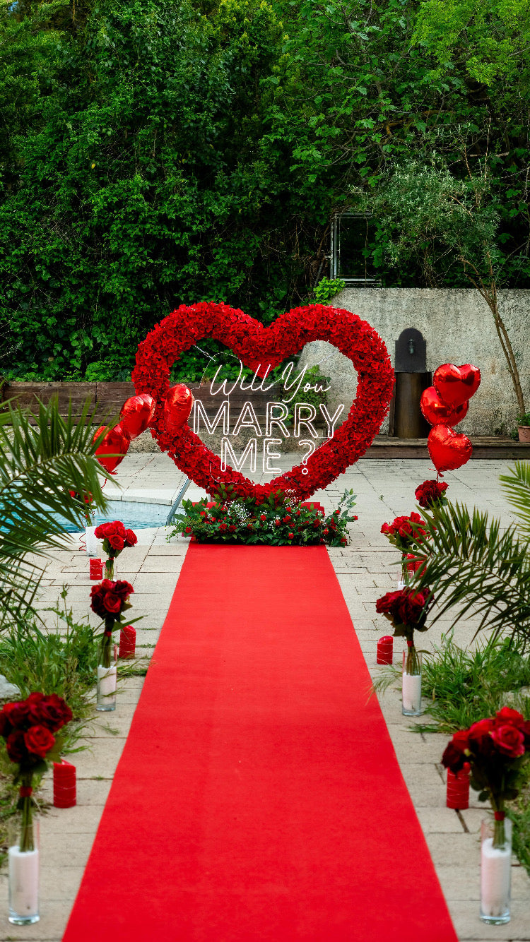 Marriage proposal RED HEART ♥️