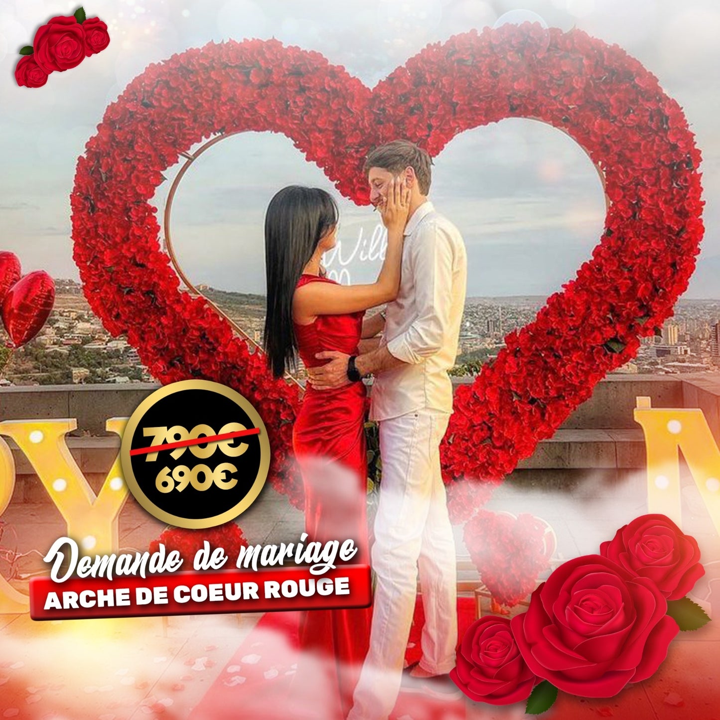 Marriage proposal RED HEART ♥️