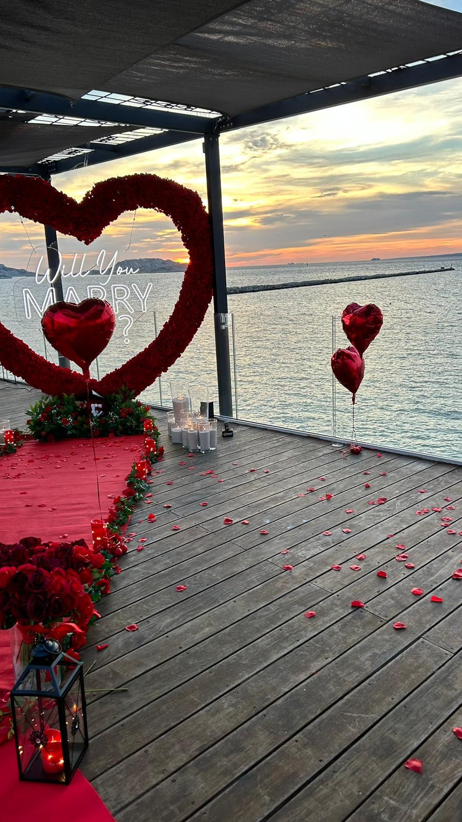 Marriage proposal RED HEART ♥️