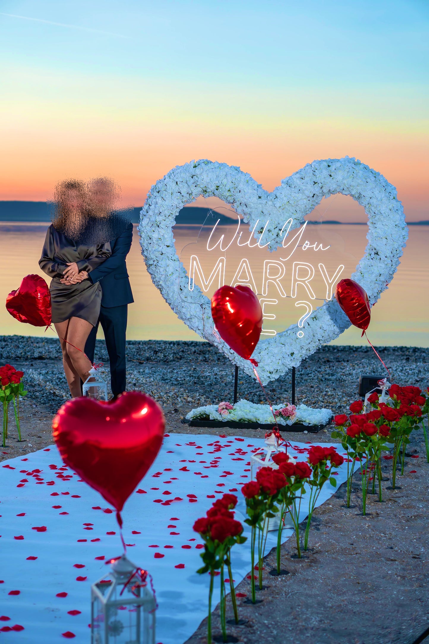 Demande en mariage COEUR BLANC 🤍 – Marseille Events